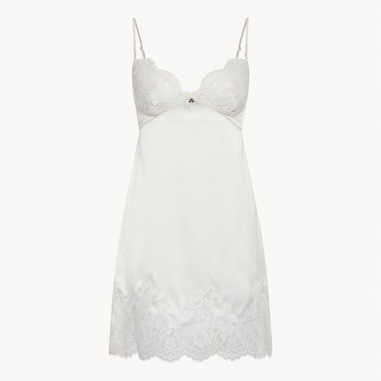 MANDY SATIN AND LACE SLIP
