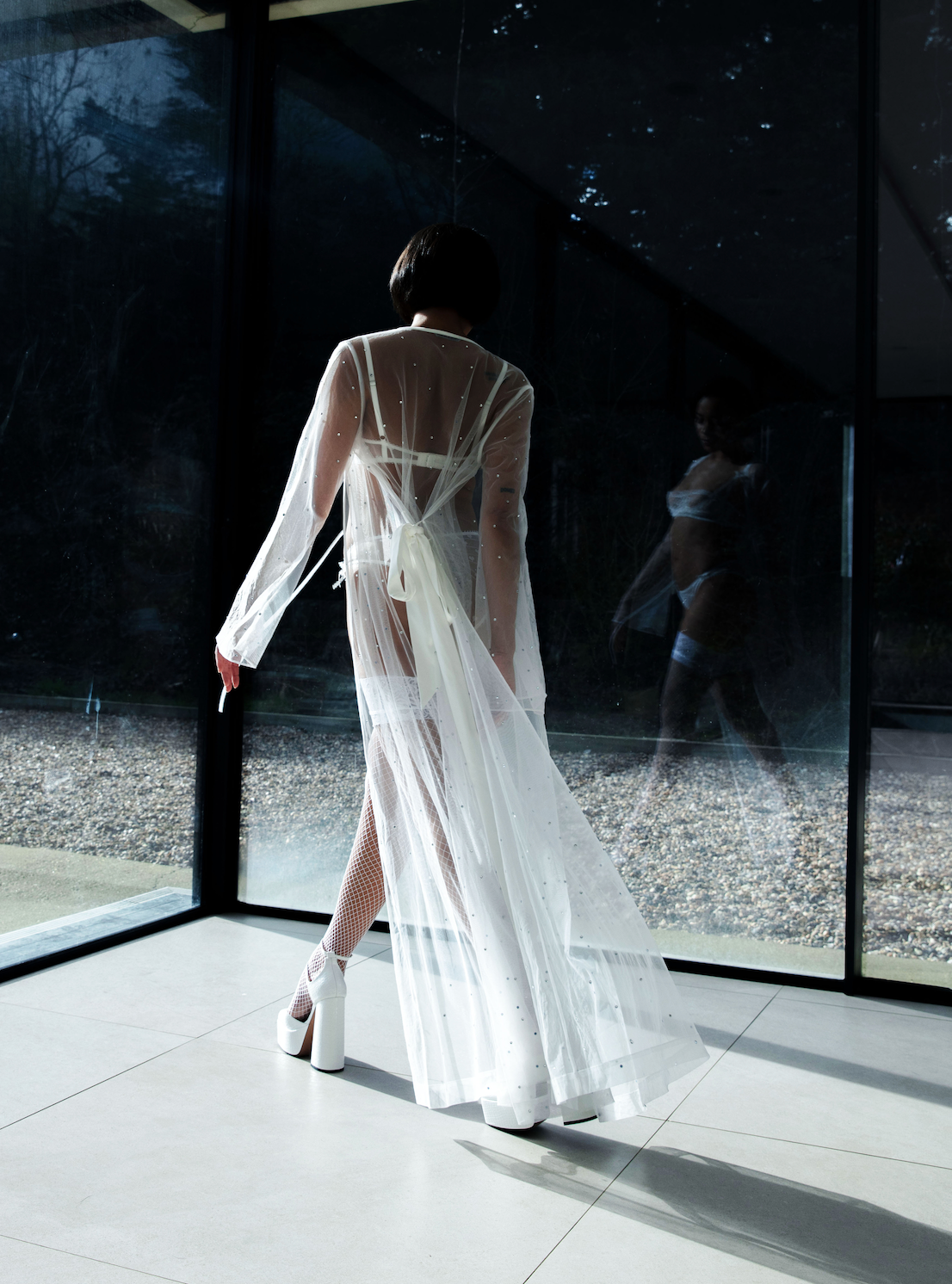 CRYSTAL MAXI BRIDAL ROBE