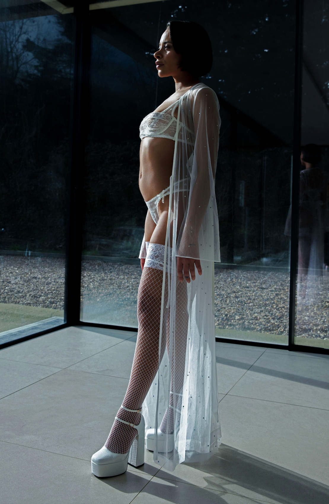 CRYSTAL MAXI BRIDAL ROBE