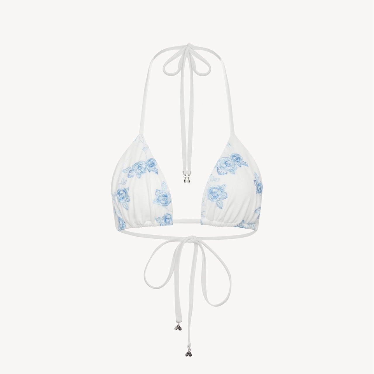 JULIA EMBROIDERED BIKINI TOP